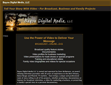 Tablet Screenshot of bayoudigital.com